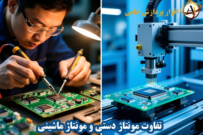 تفاوت مونتاژ دستی و مونتاژ ماشینی در صنعت الکترونیک